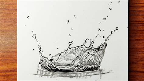 how to draw water easy|how to draw realistic water with pencil.